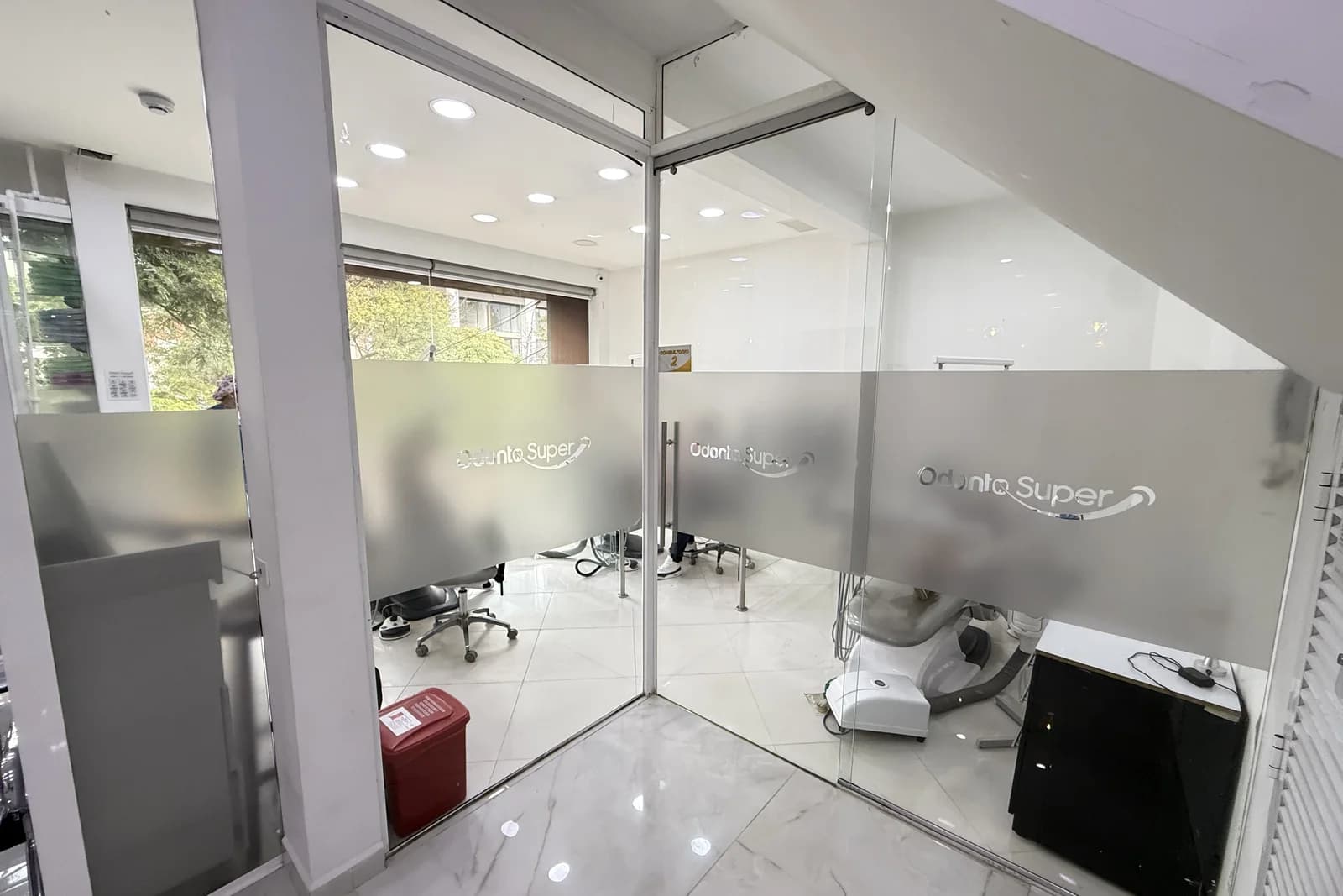 Hallway at our Medellín clinic, Odontológica Súper.