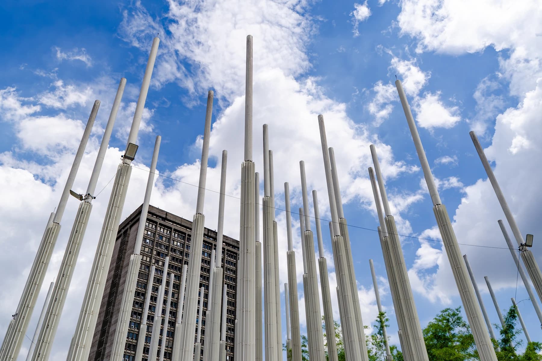 Parque de las Luces in El Centro, Medellín.