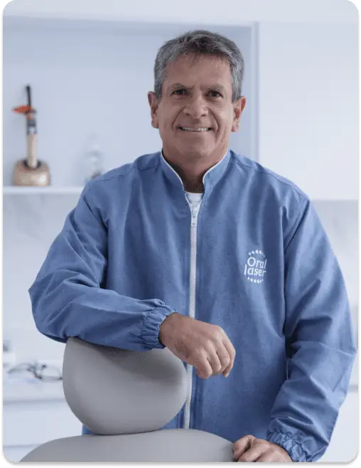 Clinician in a dental office